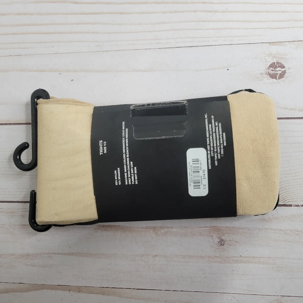 Hot Topic Black Cat Tights - Picture 2 of 4